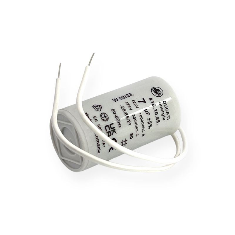 Condensateur 7 µF fils pour moteur volet roulant