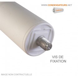 Condensateur 10 µF (10 mF) 450V à câble pour démarrage moteur