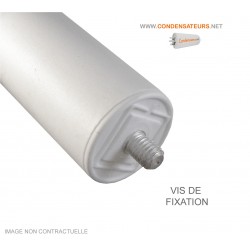 Vis de fixation condensateur 12,5 µF 450V câble