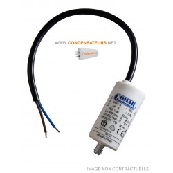 Condensateur 5 µF (5 mF) 450V pour moteur leroy somer
