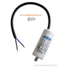 Condensateur 10mf 450V à câble pour démarrage moteur LEROY SOMER LS71P 0.37kW