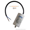 Condensateur 20µf, 20mf, 20 microfarads 450V CABLE POUR moteur leroy somer LS90P 0.75kW