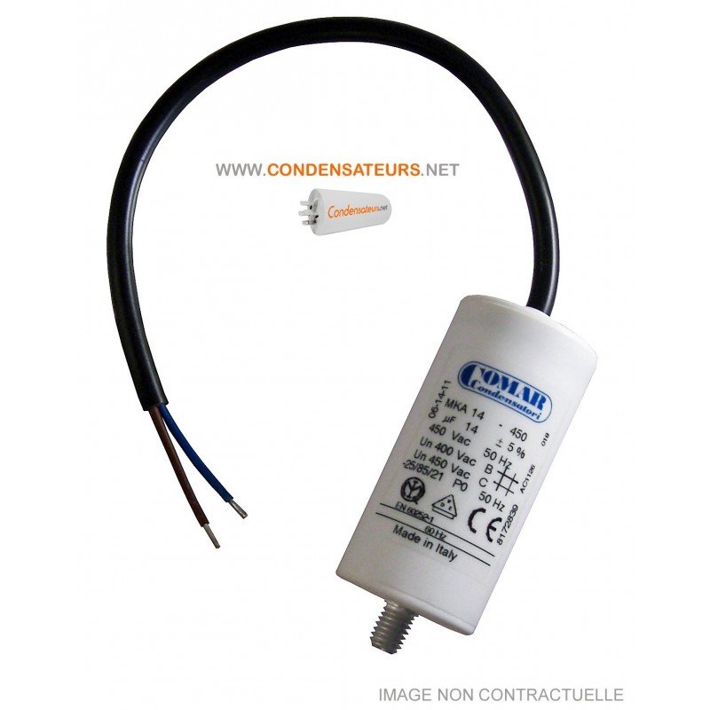 Condensateur de démarrage 14µf CABLE Condensateur de démarrage 14µf CABLE