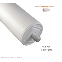 Vis de fixation condensateur 12 µF 450V câble