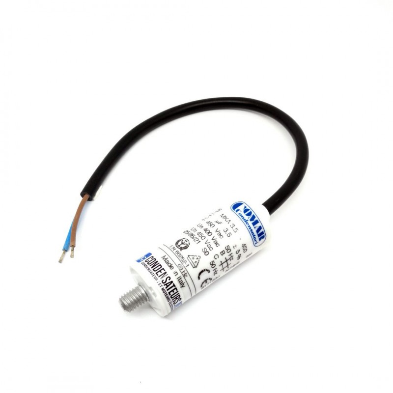 Condensateur permanent 3.5µf à cable pour moteur électrique Condensateur permanent 3.5µf à cable pour moteur électrique
