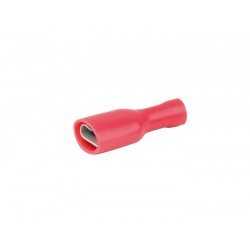 Cosses à sertir clip femelle FASTON 6.3mm rouge