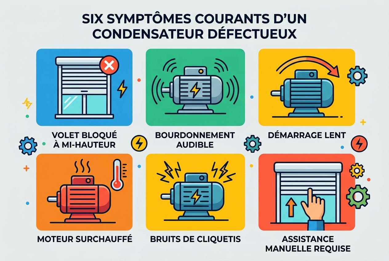 Symptômes d'un condensateur défectueux