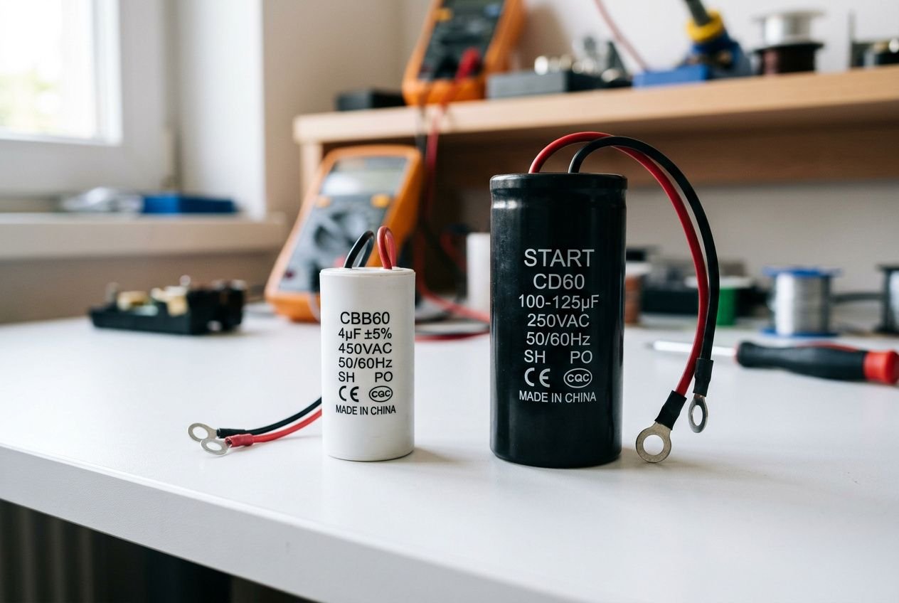 Différence entre condensateur permanent et de démarrage pour moteur